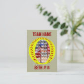 Player Photo Trading-kaarten Visitekaartje (Staand voorkant)