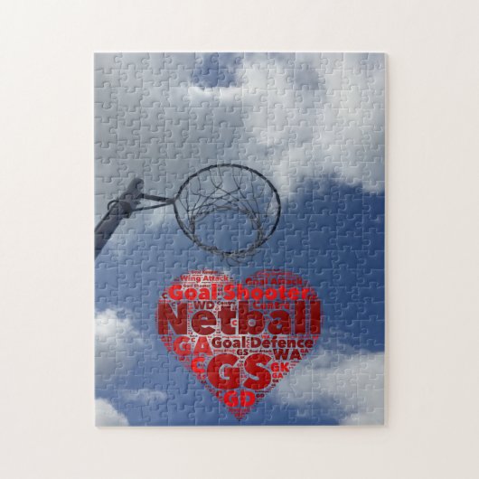 Player Positions Love Netball Jigzaag Puzzle Legpuzzel (Verticaal)