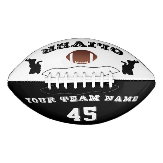 Player Silhouette Name Number Team American Football (Voorkant)