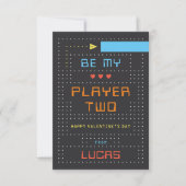 "Player Two" Gamer Classroom Valentine's Day Card Kaart (Voorkant)