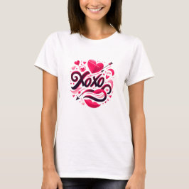 Playera amorosa XOXO  T-shirt