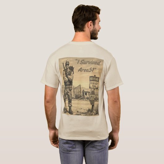 Playera Area51 -I survived Area51 T-shirt (Achterkant volledig)