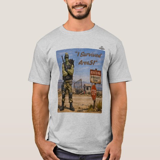 Playera Area51 -I survived Area51 T-shirt (Voorkant)