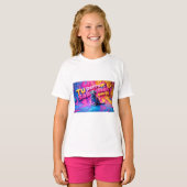 Playera básica de niñas t-shirt (Voorkant volledig)