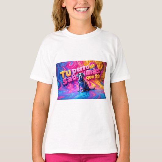 Playera básica de niñas t-shirt (Voorkant)