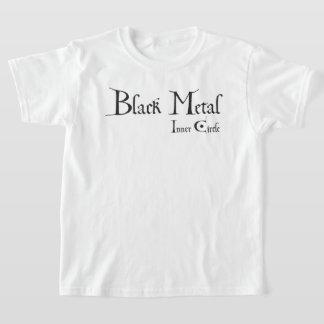Playera Black Metal Logo (black ink) T-shirt