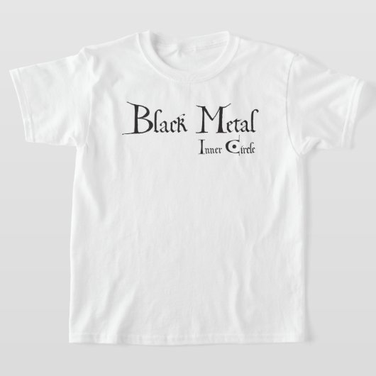 Playera Black Metal Logo (black ink) T-shirt (Laagn)