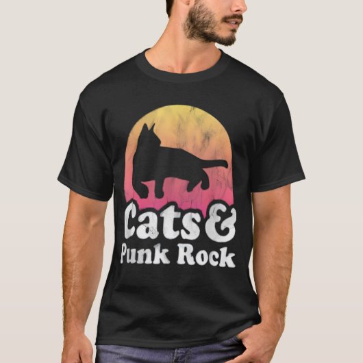 Playera | Cats and Punk Rock T-shirt (Voorkant)