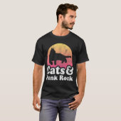 Playera | Cats and Punk Rock T-shirt (Voorkant volledig)