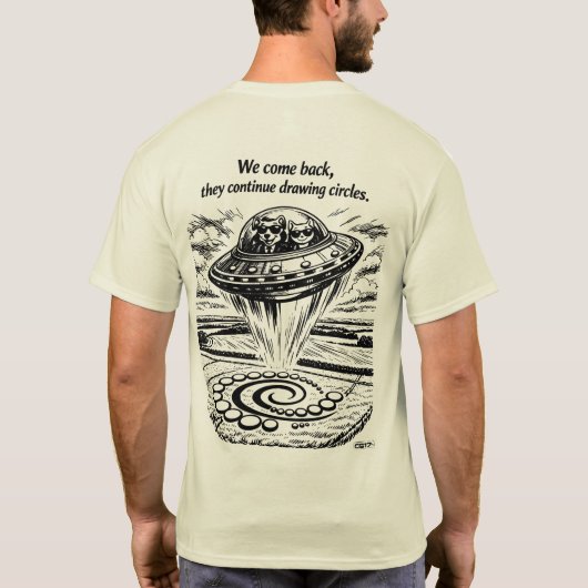 Playera CG17S - Crop Circles T-shirt (Achterkant)