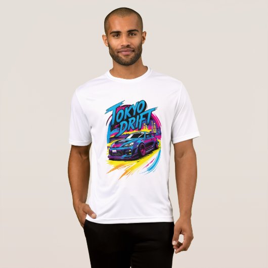 Playera Competitor de Sport-Tek Tokyo Drift  T-shirt (Voorkant volledig)