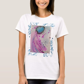 playera con dibujo original zodiaco acuario t-shirt