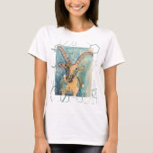 playera con dibujo original zodiaco capricorn t-shirt (Voorkant)