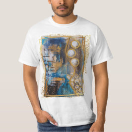 playera con diseño de pintura original abstracta t-shirt