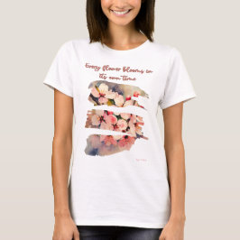 playera con flores , diseño floral, flores pastel t-shirt