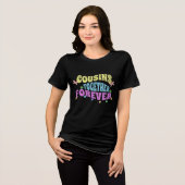 Playera Cousins ​​together forever Tri-Blend Shirt (Voorkant volledig)