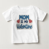 Playera De Bebé Blue Love from Mommy (Voorkant)