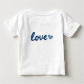 Playera De Bebé Blue Love from Mommy (Achterkant)