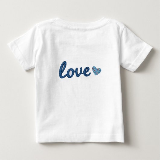 Playera De Bebé Blue Love from Mommy (Achterkant)