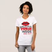 Playera de punto de jersey Beautiful Woman T-shirt (Voorkant volledig)