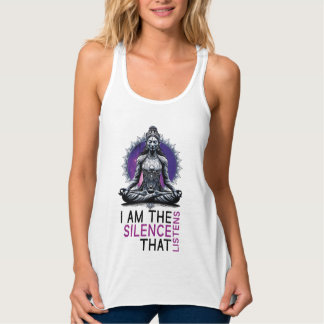 Playera de tirantes I Am the Silence That Listens Tanktop