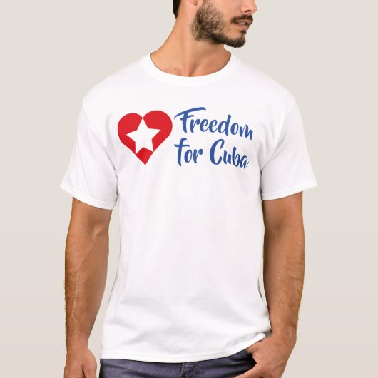 Playera Freedom for Cuba T-shirt (Voorkant)