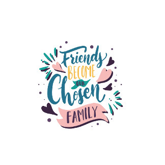 Playera Friends become our chosen family T-shirt
