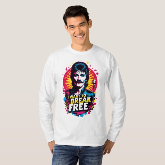 Playera I Want to Break Free T-shirt (Voorkant volledig)