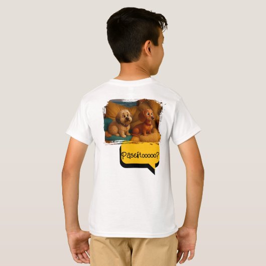 Playera Infantil Perritas Hermanas Aventureras -  T-shirt (Achterkant volledig)