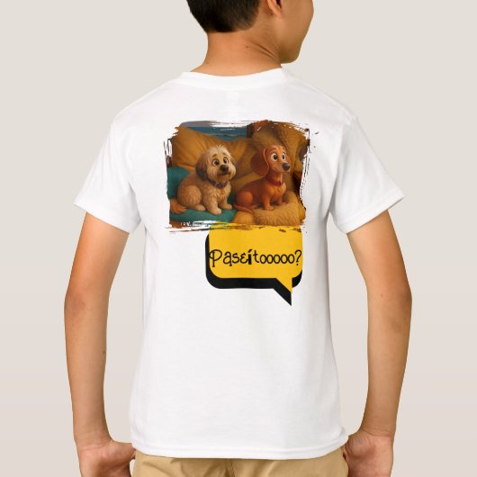 Playera Infantil Perritas Hermanas Aventureras -  T-shirt (Achterkant)
