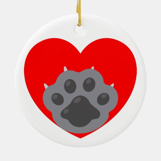 Playera keep calm and love animals phrase keramisch ornament (Achterkant)