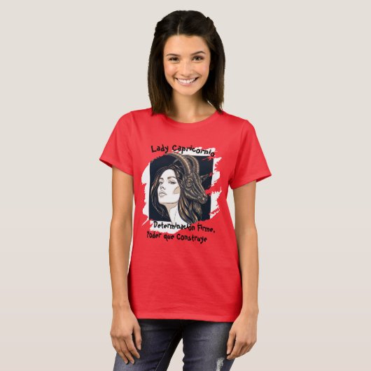 Playera Lady Capricornio T-shirt (Voorkant volledig)