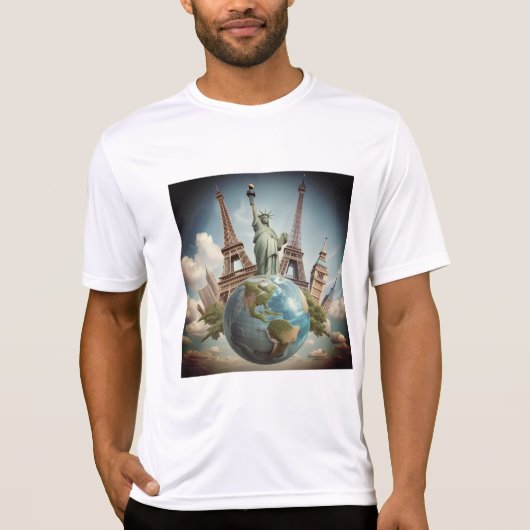 playera  ligera en blanco t-shirt (Voorkant)