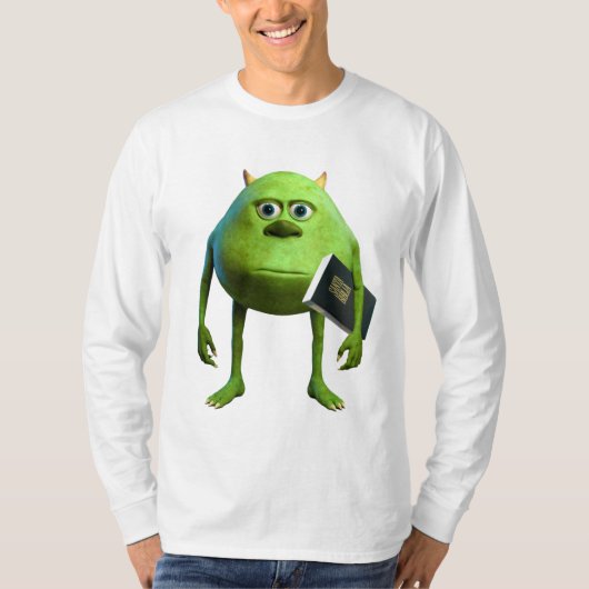 Playera Manga Larga Mike Wazowski con Biblia T-shirt (Voorkant)