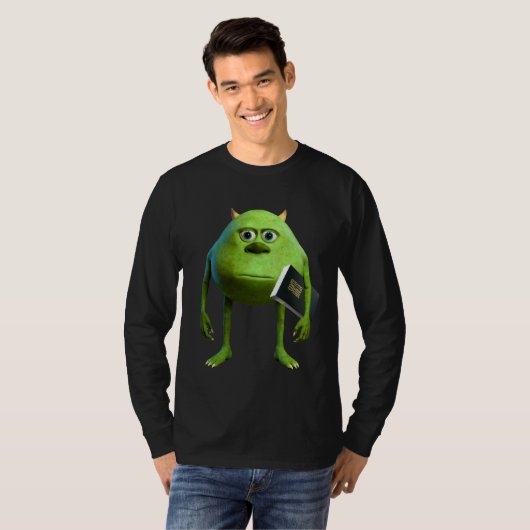 Playera Manga Larga Mike Wazowski con Biblia T-shirt (Voorkant volledig)