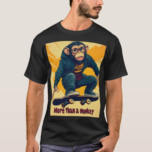 Playera monkey skater  t-shirt (Voorkant)