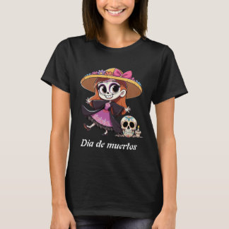 Playera negra mujer catrina t-shirt