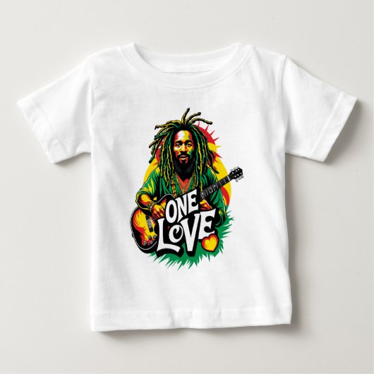 Playera One Love el Rey del Reggae (Voorkant)