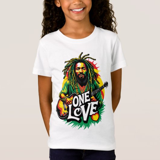 Playera One Love el Rey del Reggae T-shirt (Voorkant)