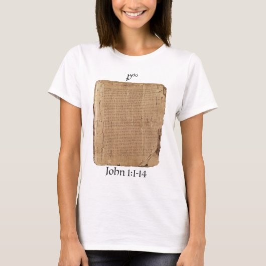 Playera P66 Jn 1:1-14 T-shirt (Voorkant)