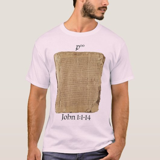 Playera P66 Jn 1:1-14 T-shirt (Voorkant)