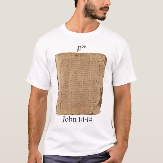 Playera P66 Jn 1:1-14 T-shirt (Voorkant)