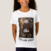 Playera punto de jersey para niña t-shirt (Voorkant)