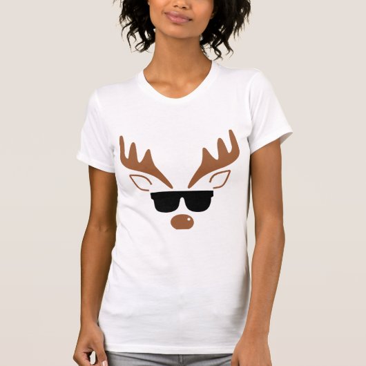 playera punto jersy reindeer T-Shirt (Voorkant)