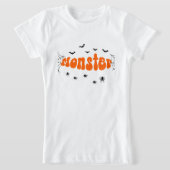 Playera Retro Groovy Halloween Spooky VibesT-Shirt T-shirt (Laagn)