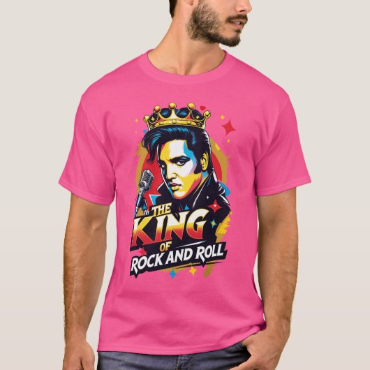 Playera  The King of Rock and Roll T-shirt (Voorkant)