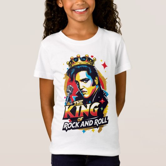 Playera  The King of Rock and Roll T-shirt (Voorkant)