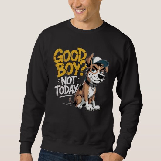 Playera Unisex Good Boy Not To Day Perrito Estilo  Trui (Voorkant)