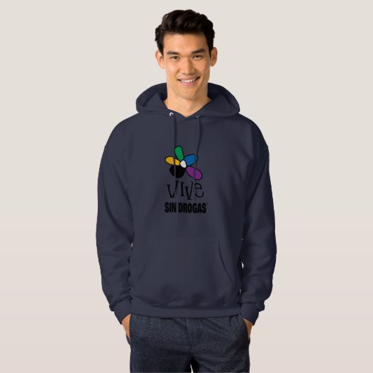 Playera vives sin drogas hoodie (Voorkant volledig)