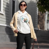 Playera Watercolor Flower Design and Motivacional Hoodie